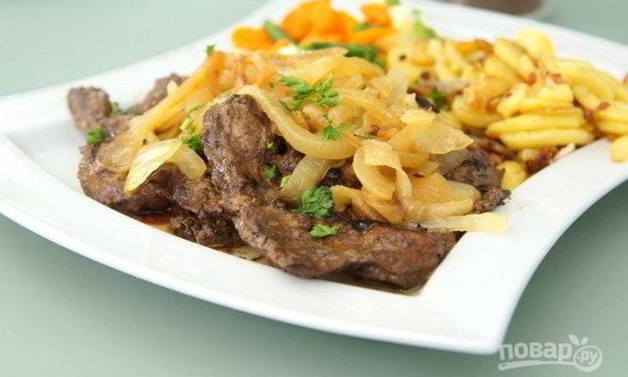 Рецепт печени телячья