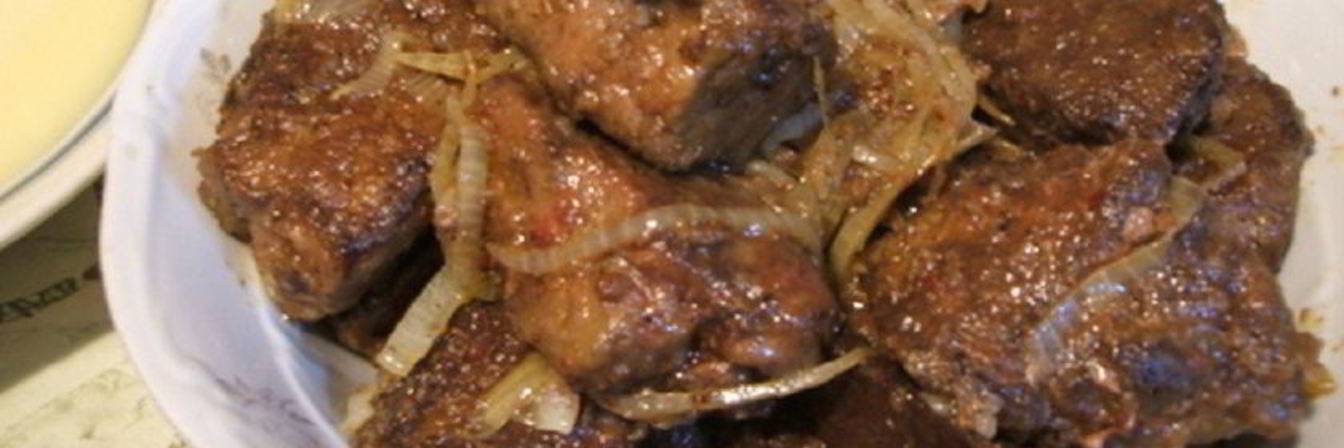 Печень в крахмале