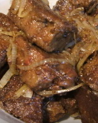 Печень в крахмале