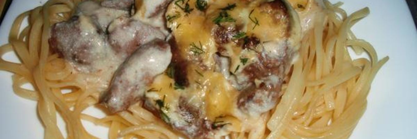 Печень в сметанном соусе