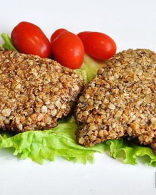 Печень, жаренная в овсяной панировке