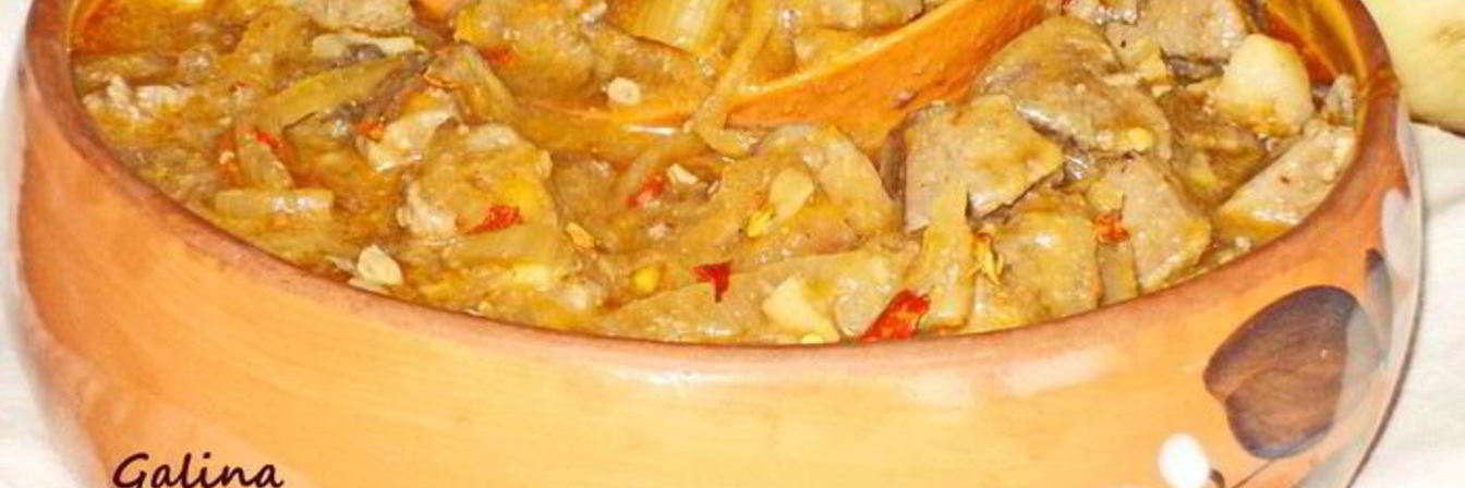 Свиная печень по-балатонски