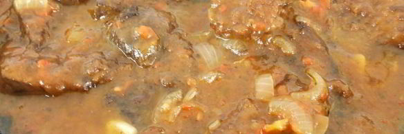 свиная печень в томатно-соевом соусе