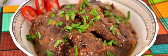свиная печень в томатно-соевом соусе