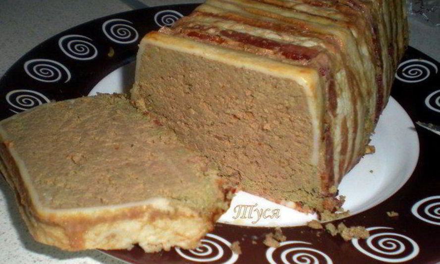 Рецепт телячьей печени, запеченной с беконом