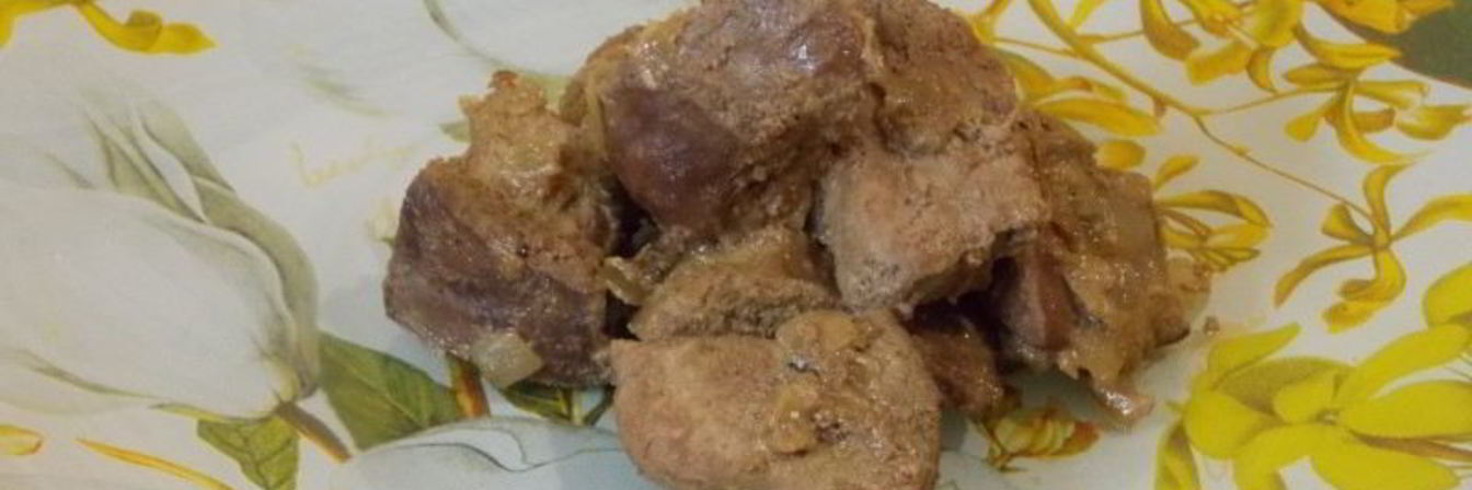 Тушеная печень в мультиварке