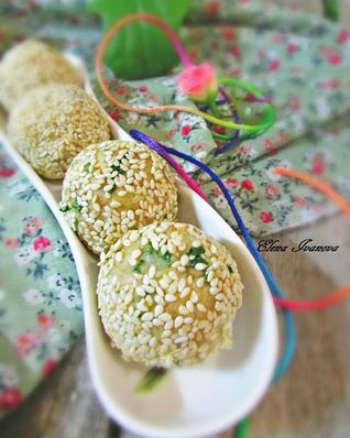 Закусочные шарики с печенью трески