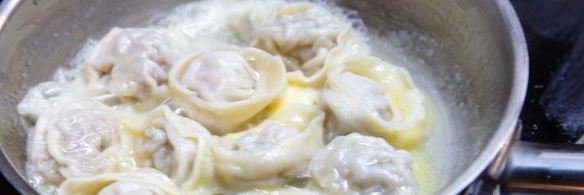 домашние пельмени с телятиной