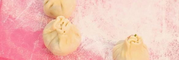 хинкали с мясом, мятои и корицеи