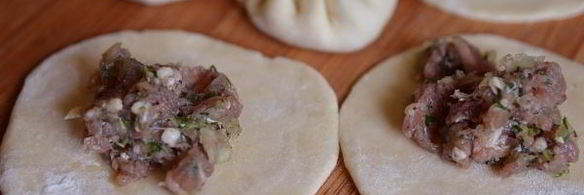 хинкали со смешанным фаршем