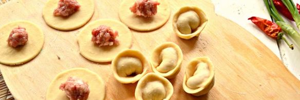 мясные пельмени к праздничному столу