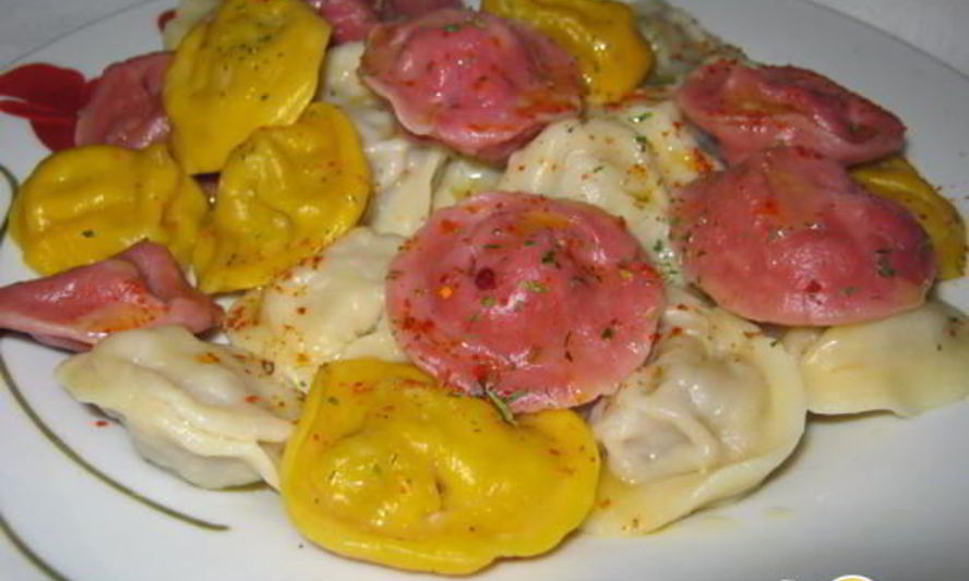 Рецепт пельменей разноцветных