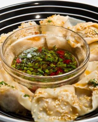 Пельмени с индейкой и креветками