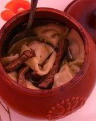 Пельмени в горшочке