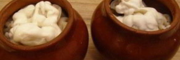 пельмени, запеченные в горшочке