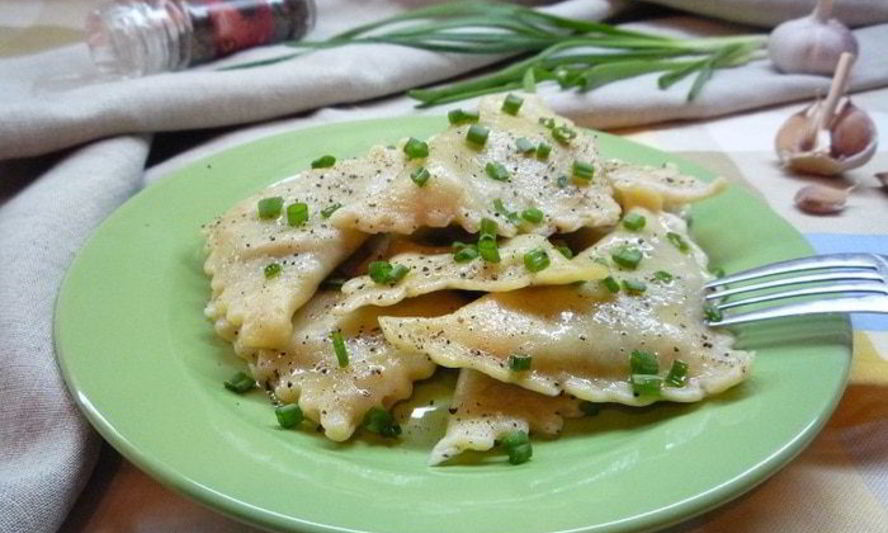 Рецепт постных пельменей с кабачками