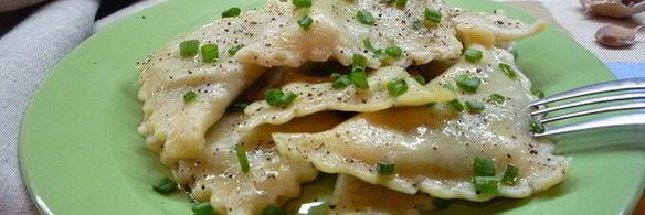 постные пельмени с кабачками