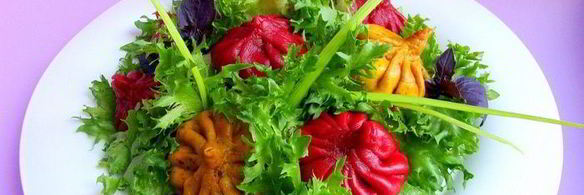 постные цветные хинкали к 8 марта