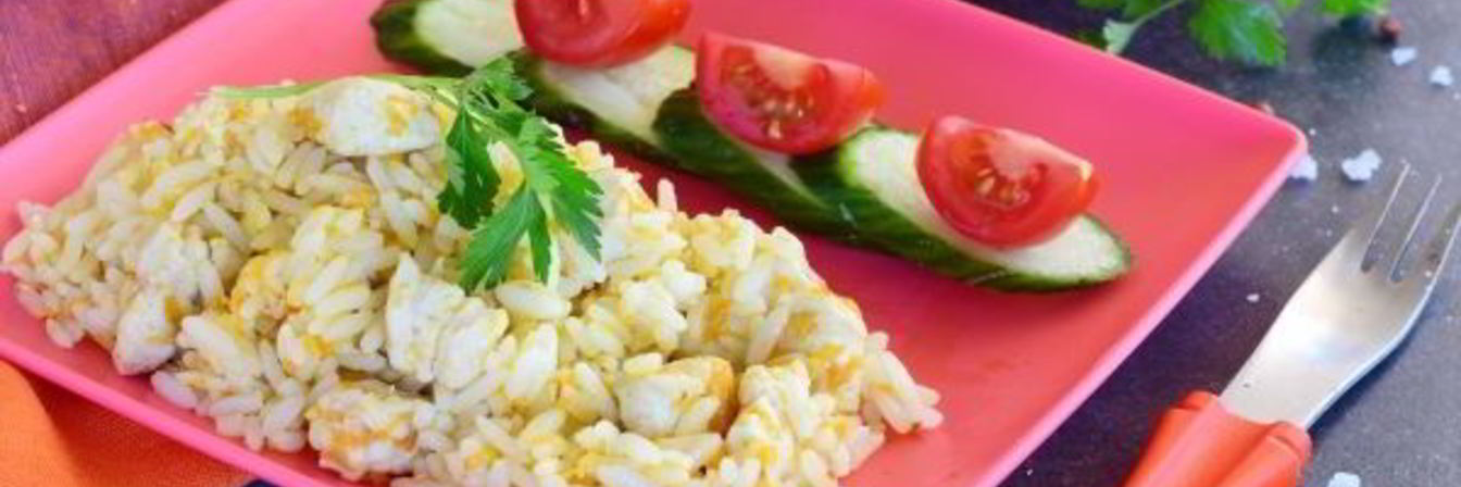 Детский плов с курицей