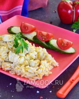 Детский плов с курицей