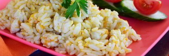 детский плов с курицей