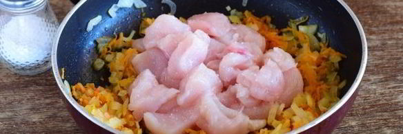 детский плов с курицей