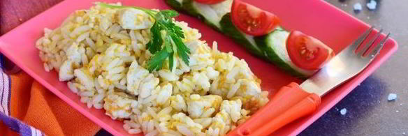 детский плов с курицей