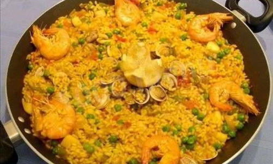 Рецепт испанской паэльи креветочной