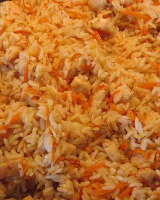 Минималистический плов с курицей