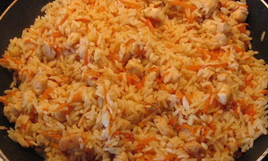 Рецепт минималистического плова с курицея