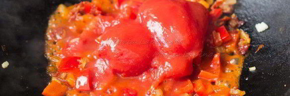 паэлья с морепродуктами и чоризо