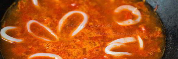 паэлья с морепродуктами и чоризо