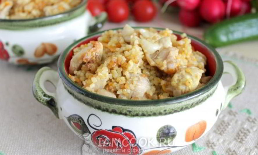 Рецепт плова из булгура с курицей