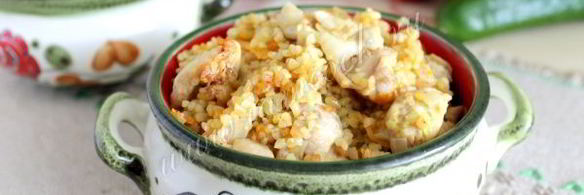 плов из булгура с курицей