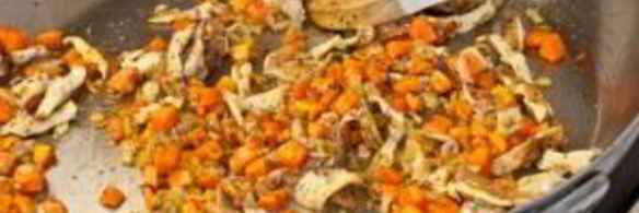 плов из киноа с грибами