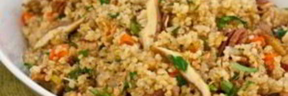 плов из киноа с грибами