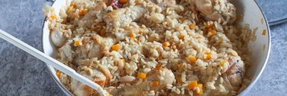 плов из курицы на сковороде