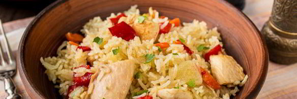 плов из курицы со сладким перцем