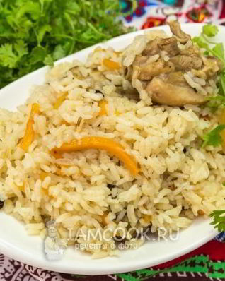 Плов из курицы в казане