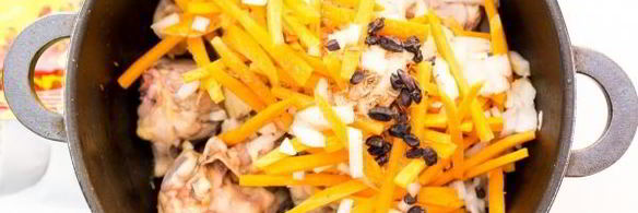 плов из курицы в казане