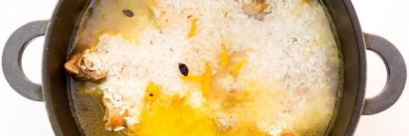 плов из курицы в казане