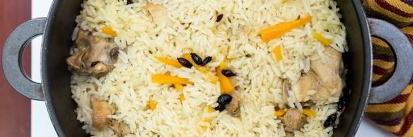 плов из курицы в казане