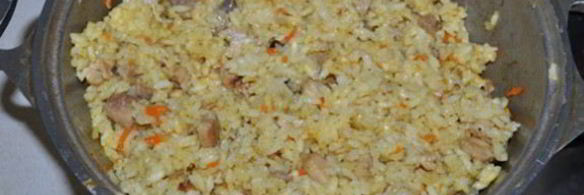 плов с курицей