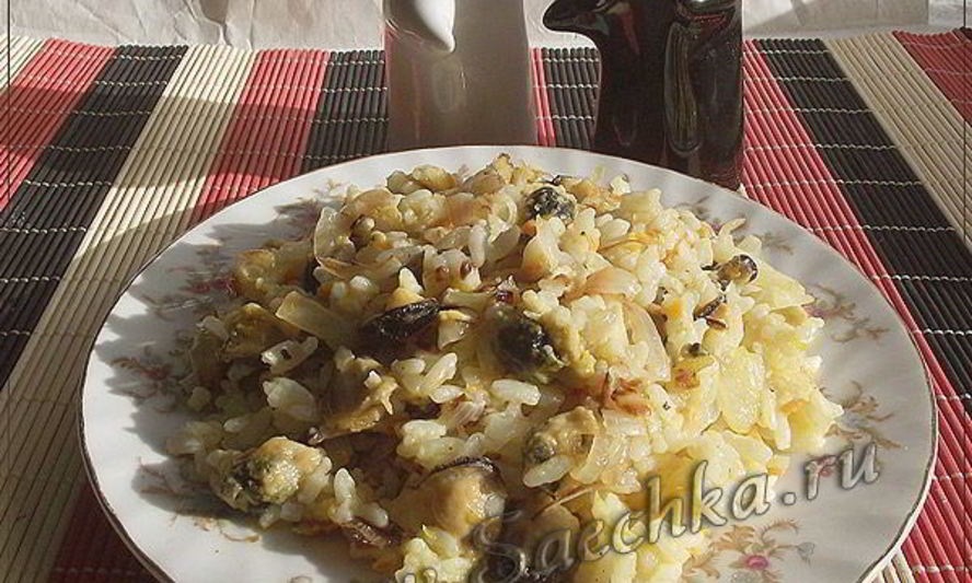 Рецепт плова с мидиями