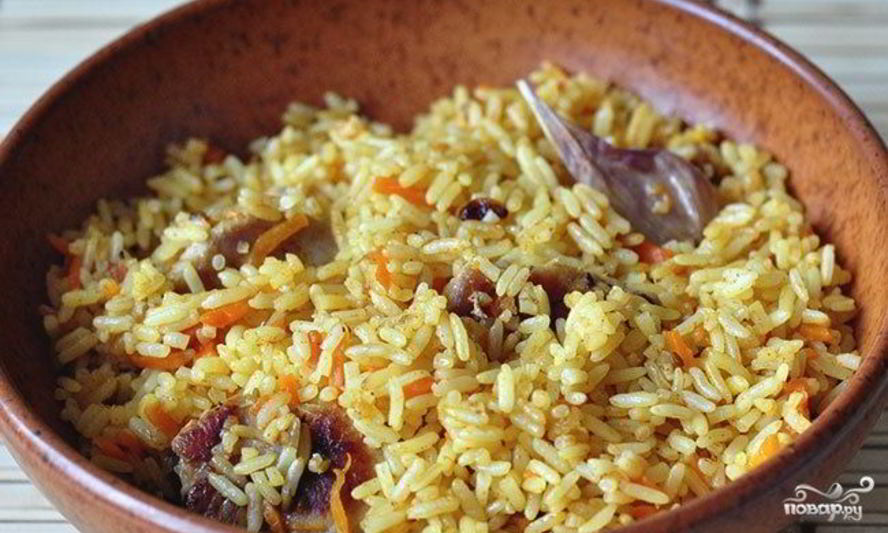Рецепт плова с сердечками в мультиварке