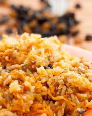 Плов с шампиньонами