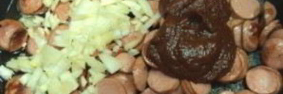 плов с сосиской