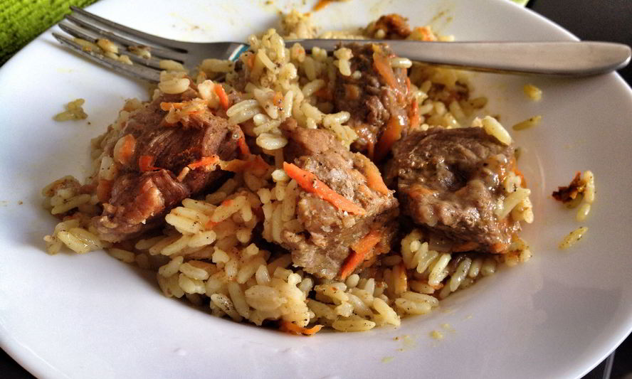 Рецепт плова с телятиной и карри