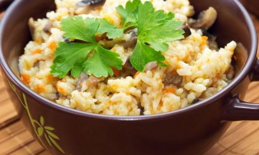 Рецепт плова со свежими грибами