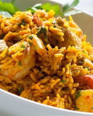 Плов узбекский с курицей и барбарисом